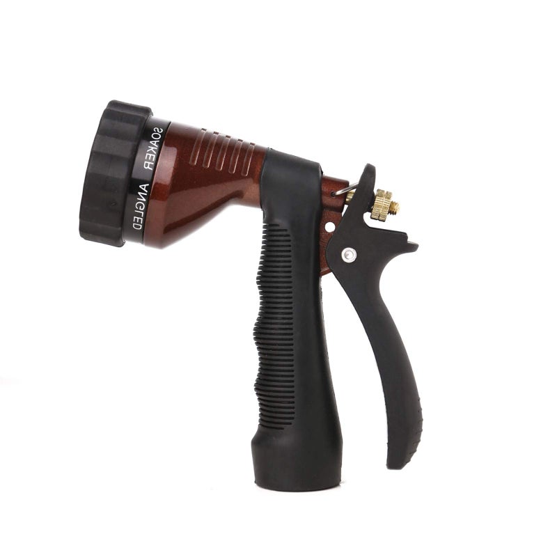 GREEN MOUNT Water Hose Nozzle Spray Nozzle, Metal Garden Hose Nozzle with Adjustable Spray Patterns, Perfect for Watering Plants, Washing Cars - Image 1